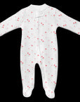 Vertical Flowers Zip Onesie