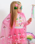 Rainbow Sequin Cape