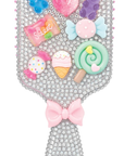 Charming Rhinestone Paddle Brush