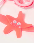 Melody the Mermaid Mini Swim Goggles Neon Strawberry
