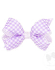 Gingham Moonstitch Edge Bow- Assorted