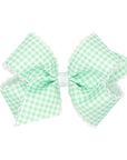 Gingham Moonstitch Edge Bow- Assorted