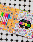 Kaleidoscope Coloring: Neon