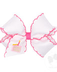 Medium Cake Embroidered Bow Assorted Slice Pink