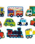 2-Piece Let's Begin Puzzle - Vehicles