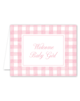 Gingham Baby Pink