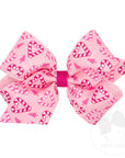 Small & Medium Candy Cane Heart Bow