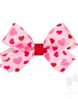 Small Hearts Print Bow