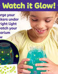 Make an Axolotl Glowing Aquarium Craft for Kids