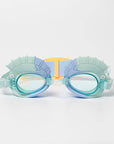 Kids Swim Goggles Finn the Fish Aqua Blue
