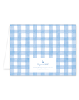 Gingham Baby Blue