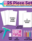 Squeegeez Magic Reveal Art Unicorn Paint Set for Kids