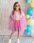 Raspberry Confetti Cape