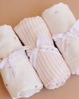 Pink Stripe Organic Cotton Swaddle