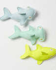 Salty the Shark Dive Buddies Aqua Neon Yellow Set of 3