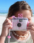 Pink Floral Underwater Camera