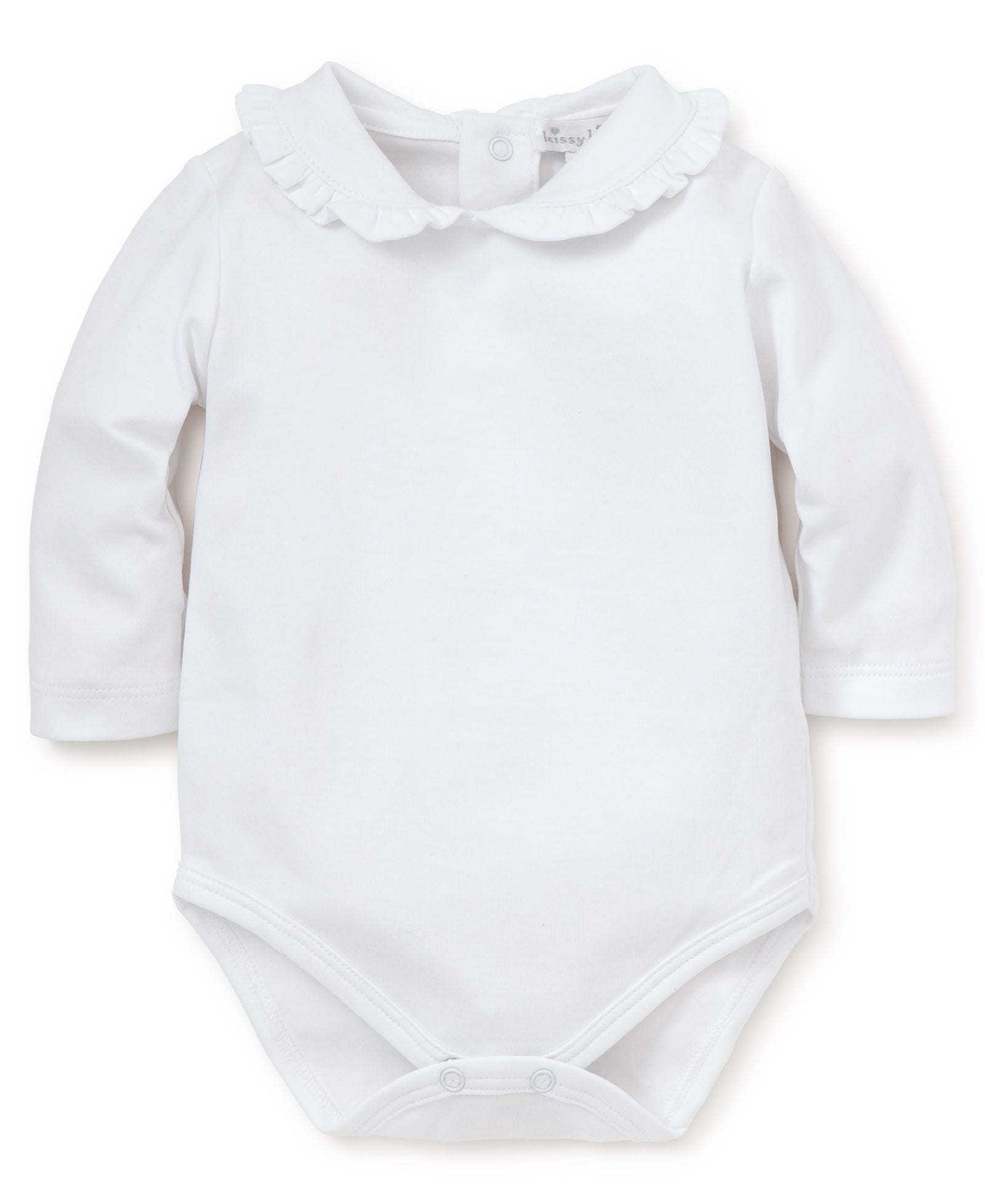 Kissy Kissy Basic Long Sleeve Ruffle Collar Onesie