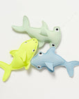 Salty the Shark Dive Buddies Aqua Neon Yellow Set of 3