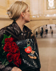 Hand-painted New York Apple Bag Charm + Keychain | Eco-Friendly