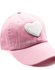 Light Pink Terry Heart Hat