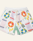 Recycled Cotton Beach Print Shorts