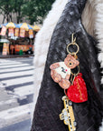 Hand-painted Taxicab Keychain