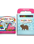 Travel Coloring Book Kit - Unicorn Pals