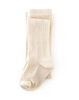 Vanilla Cable Knit Tights