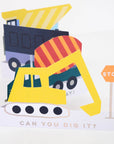 Construction Vehicles Birthday Card