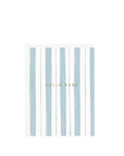 Baby Stripes Blue Mini Card