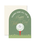 Fore Dad Father's Day Greeting Card