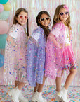 Raspberry Confetti Cape