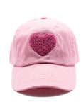 Light Pink Terry Heart Hat