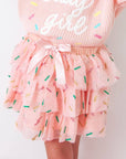 Birthday Girl Sprinkle Tiered Tutu - Kids Dress Up Skirt