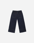 Patch Pocket Wide Leg Jean