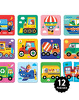 My First Vehicles 2 Piece Match-up Puzzles