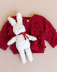 Popcorn Cardigan Red Baby Kids Sweater Holiday Valentine's