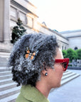 Hand-painted Mini Monarch Butterfly Claw Hair Clip | Eco-Friendly