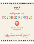 Premium Colored Pencils Set by Pippi Post