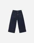 Patch Pocket Wide Leg Jean