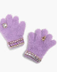 Lavender Jeweled Gloves
