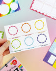 Rainbow Edition Traveling Postcard Book