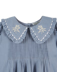Blue Embroidered Blouse