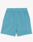 Bonton Blue Fish Muslin Shorts