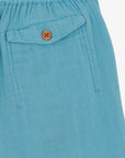 Bonton Blue Fish Muslin Shorts