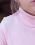 Titou Rose Pink Ribbed Turtleneck