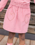 Douchka Pink Courduroy Skirt