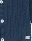 Tartine et Chocolat Navy Cableknit Cardigan