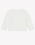 Ivory Pointelle Cotton Cardigan