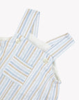Tartine et Chocolat Blue & Tan Striped Romper